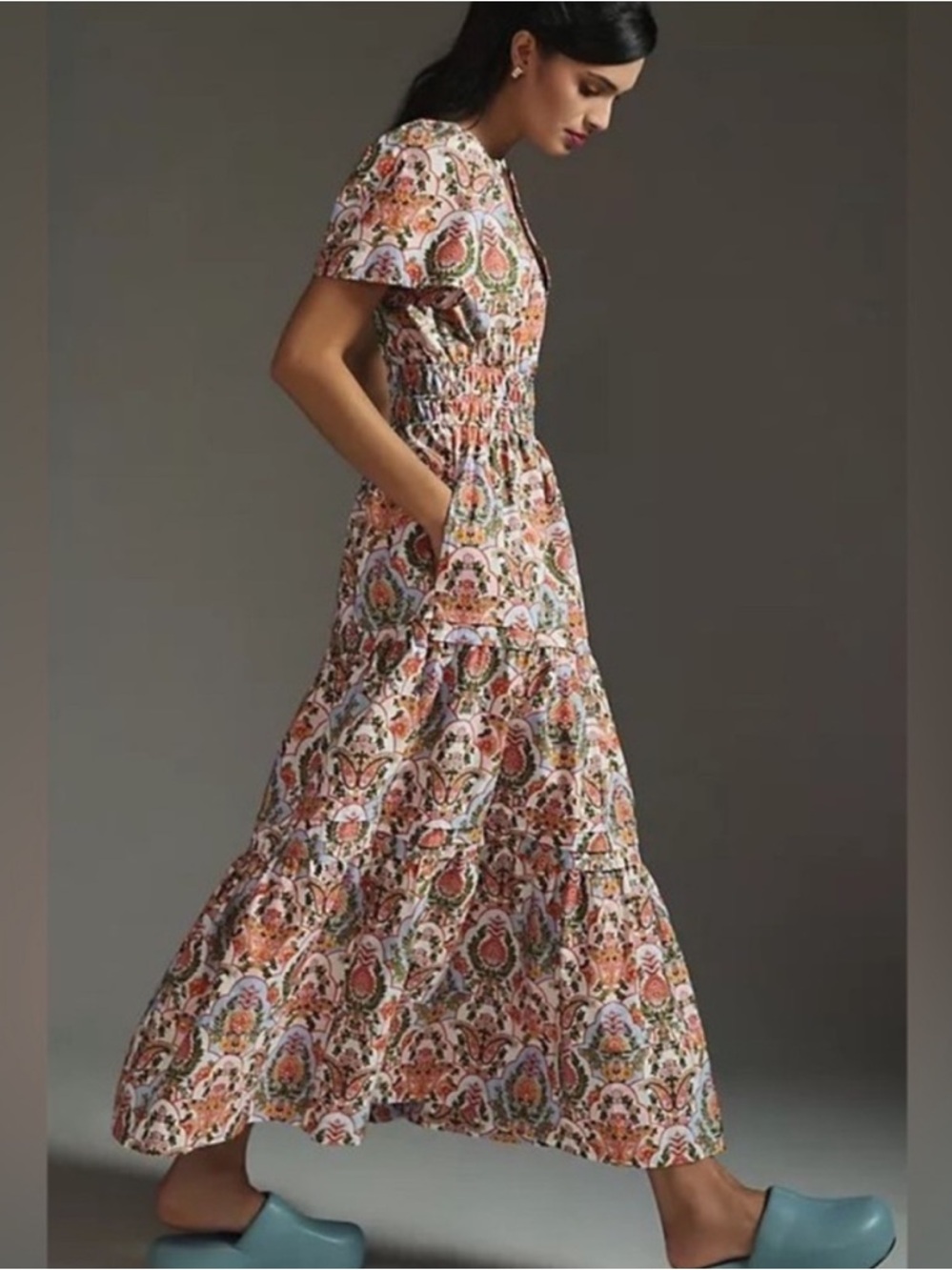 Anthropologie Somerset Paisley Maxi Dress - Picture 2 of 10